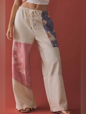 Anthropologie Pilcro PJ Pull-On High-Rise Wide-Leg Jeans